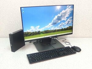 ■※ 【必要最低限の物が揃ってます!】 DELL PC OptiPlex 3070 Micro Corei5-9500T/SSD256GB + 液晶モニター P2419H VGA/HDMI/DisplayPort