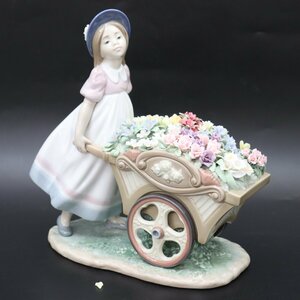 ITYE9VA3REIC 即決 本物 LLADRO リヤドロ 6521 可愛いお花屋さん 少女 女の子 お花 フラワー フィギュリン 陶器人形 インテリア