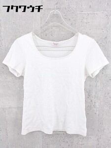 ◇ ELLE エル 半袖 Tシャツ カットソー サイズ38 ホワイト レディース