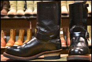 【8D 良品】レッドウィング 9268 エンジニア 黒 ブラック クローンダイク スチールトゥ ブーツ redwing HOPESMORE