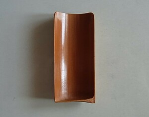 茶合　茶匙　茶さじ　茶道具　竹製　竹工芸　節付　3寸　9.3×4.0cm　