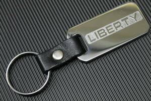 ジープチェロキー リバティ LIBERTY キーホルダー クロームメッキ クライスラー純正 KTAG-CRLIBE JEEP CHEROKEE CHRYSLER