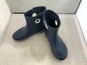 【crocs】クロックス　レディスレインブーツ　ネイビー　　W7（約23cm）　SY02-EU8