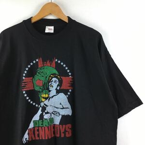 ヴィンテージ 90s【DEAD KENNEDYS】パンク バンド Tシャツ XL デッドケネディーズ 古着 ロックT 野村訓市 映画 ムービー SF Y2K デッケネ