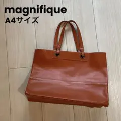 magnifique マニフィーク バッグ オレンジ レザー A4サイズ