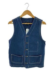 Schott◆OLD HIOCKOLY VEST ベスト/S/コットン/IDG/ストライプ/3162013