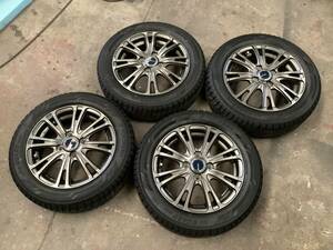 ABATIS 14インチホイール　14x4.5J インセット45 PCD100 2021年アイスガード　155/65R14 4本セット