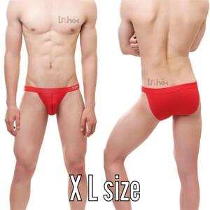 C-11.匿名配送 セクシービキニ　メンズ　レッド　XL　Uzhot