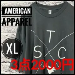 【 American Apparel 】 メンズ Tシャツ XL 古着 グレー