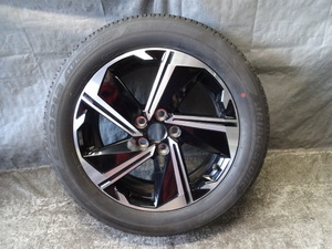 エクリプスクロス/GK1W/GL3W/後期/純正 18Ｘ7J （+38）/ 中古/1本/タイヤ付き/225/55R18/バリ山/アルミホイール　