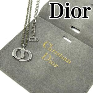 1円～【人気】クリスチャンディオール CDロゴ ネックレス 刻印 シルバー 銀 Christian Dior (250115-nn-1)