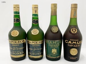 未開栓 CAMUS カミュ DUPONEN デュポン ナポレオン 4本 おまとめ ブランデー 700ml 40％ 洋酒 古酒 Y89N.