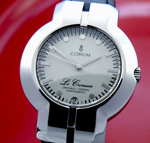 コルム CORUM Le Cronum Chrometer Steel White Dial メンズ 自動巻き(美品 ) / 37mm