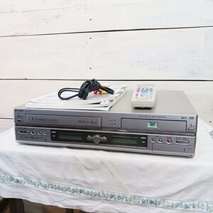 SHARP シャープ DV-RW200 VHS 一体型 DVDレコーダー DVD ビデオデッキ ダビング リモコン付き