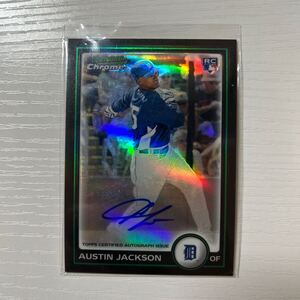 2010 Bowman Chrome Austin Jackson refractor auto 500枚限定