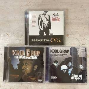 4143　Kool G Rap　CD　3枚セット ROOTS EVIL/Click of Respect/THE GIANCANA STORY　　中古品