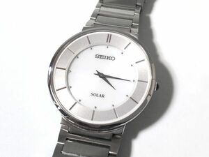 【Xs5☆】SEIKO/セイコー◇DOLCE/ドルチェ/V110-0BB0/SADQ005◇2008年製♂2針ソーラーQZ/シルバー/美品