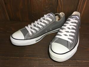 ★CONVERSE コンバース ALL STAR オールスター Lo グレー×白 27.5cm 美品 Used 検 ローカット チャック テイラー スニーカー