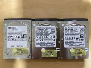 中古 東芝ハードディスク 500GB 3台SET ■SATA 2.5インチ_01