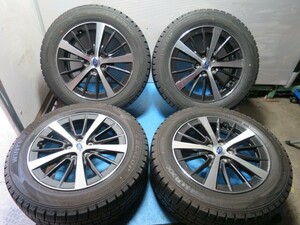 ◆スバル純正 インプレッサ◆20年製 スタッドレスDUNLOP WM02 205/55R16◆16×6.5J 5穴 PCD100 ハブ56ｍｍ　オフセット＋55 ◆A1086