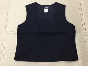 (K)B-155Aa 新品【Jacowa】女子制服 ベスト サイズ 155A/スクールパール/左側ファスナー・肩ボタン/紺/夏用/女子中学生・高校生/コスプレ