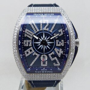 中古美品フランクミュラー【FRANCK MULLER】 V45SCDT ACBL ヴァンガード ヨッティング SS×アフターダイヤ