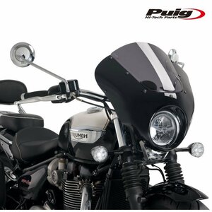 在庫あり Puig 21115F セミフェアリング DARK NIGHT BONNEVILLE SPEEDMASTER (18-22)[ダークスモーク] プーチ スクリーン