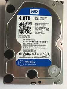 ②Western Digital/ウエスWeタンデジタル　3.5インチ　SATA　HDD　ハードディスクWD40EZRZ　 4TB　 