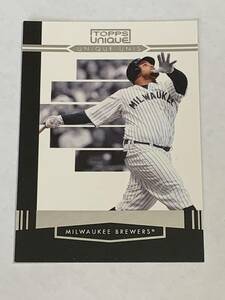 PRINCE FIELDER 2009 TOPPS UNIQUE UNIS INSERT BREWERS RANGERS 即決