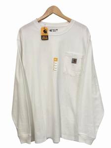 Carhartt (カーハート) Workwear LS Pocket T-Shirt ロンT 長袖Tシャツ K126 L 白 WHITE メンズ/025