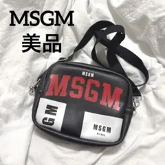 MSGM MILANO ショルダーバッグ 黒 サコッシュ