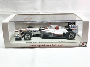 スパーク　1/43　ザウバー C30 フェラーリ n°16 モナコ GP 2011　SJ005　ミニカー　同梱OK　1円スタート★M