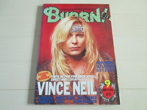 BURRN!　1993年9月号　表紙　VINCE NEIL　ポスター　BLIND GUARDIAN