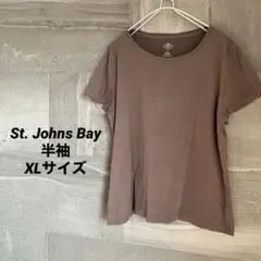 St. Johns Bay レディーストップス XLサイズ ブラウン 半袖