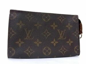 1円 LOUIS VUITTON ルイヴィトン モノグラム バケット用ポーチ マルチケース 小物入れ レディース ブラウン系 FC5734