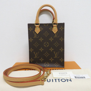 ルイヴィトン LOUIS VUITTON モノグラム プティット・サックプラ 2WAYバッグ M69442 SP0221 美品 [質イコー]