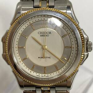 #2602 SEIKO セイコー CREDOR クレドール 4M71-0A30 ベゼル18K★美品/動作あり 腕時計 キネティック SS AT オートクオーツ