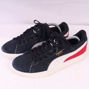 SUEDE CLASSIC 28.0cm/puma スウェード クラシック プーマ スニーカー 中古 古着 紺 ダークネイビー 白 赤 メンズ et1672