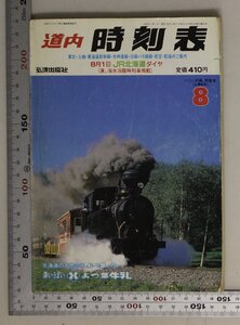 時刻表『道内時刻表 1989年8月号 第30巻8号通巻356号』弘済出版社 補足:8月1日JR北海道ダイヤ(夏、海水浴臨時列車掲載)いこいの森、雨宮号