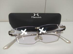 コンパクト　Hazuki　ハズキルーペ　Pure　Titanium　屈折率2.5ディオプトリ　1.6倍　中古　老眼鏡　拡大鏡　