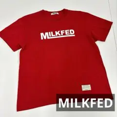 MILKFED Tシャツ　ロゴ　古着女子　レッド