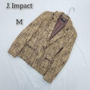 J. Impact 【M】 アウター テーラードジャケット 裏地付き 肩パット