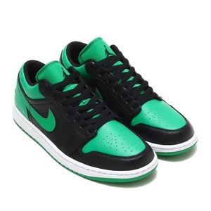 ナイキ エアジョーダン 1 ロー 27cm グリーン ブラック 税込定価15400円 NIKE AIR JORDAN 1 LOW メンズスニーカー 緑 黒 天然皮革 **