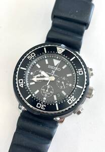 B10)100円～SEIKO/セイコー プロスペックス ダイバー クロノ ソーラー V175-0DS0