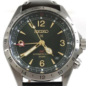 超美品 SEIKO セイコー PROSPEX プロスペックス アルピニスト メカニカル GMT 腕時計 SBEJ005 自動巻き 機械式 グリーン 動作確認済み 箱付