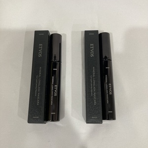 新品未使用 エトヴォス ミネラルロングラッシュマスカラ Ⅰ ピンクブラウン 9g 限定色 ／ オレンジブラウン 9g 限定色 2品セット (308-1)