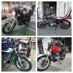 ①バイクの名義変更、車検、逆輸入車の国内新規登録引き受けます。検）GT380 GS400 ホーク CBX400F CBX550F