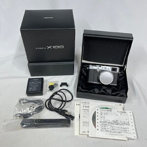 ▽▼【美品】富士フィルム FUJIFILM FINE PIX X100 デジタルカメラ ファインピクス コンパクト デジカメ 通電・シャッターOK 付属品有▼▽