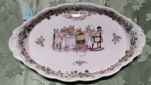 1-B　Royal Doulton ロイヤルドルトン BRAMBLY HEDGE ブランブリーヘッジ オーバルプレート（25.5×15㎝） TEA SERVICE ティーサービス