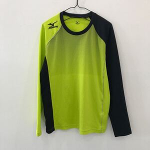 LV2133 MIZUNO 長袖スポーツウェアTシャツ グリーン メンズ M